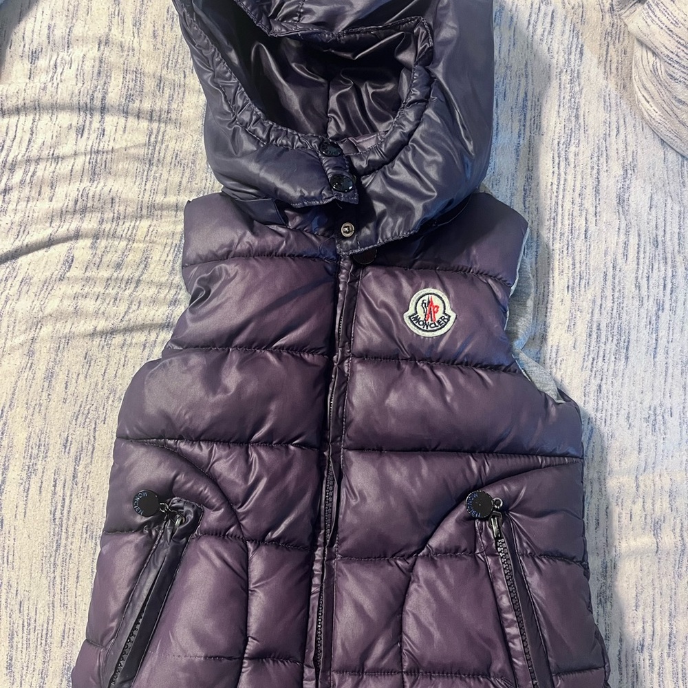 Moncler Kids Purple Puffer Vest